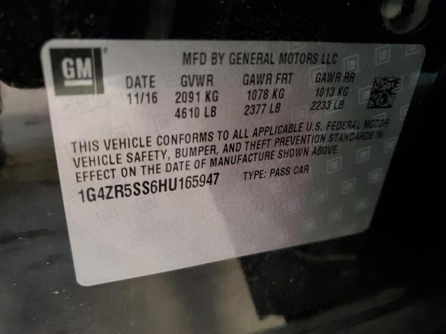 1G4ZR5SS6HU165947 - 2017 BUICK LACROSSE PREMIUM BLACK photo 13