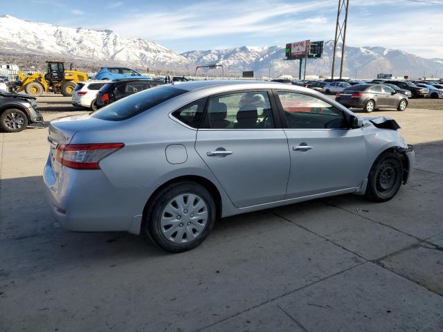 3N1AB7AP1FY245748 - 2015 NISSAN SENTRA S SILVER photo 3