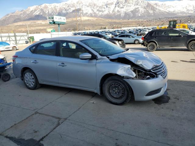 3N1AB7AP1FY245748 - 2015 NISSAN SENTRA S SILVER photo 4