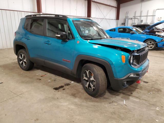 ZACNJDC17NPN45495 - 2022 JEEP RENEGADE TRAILHAWK TEAL photo 4