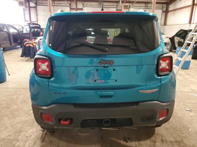 ZACNJDC17NPN45495 - 2022 JEEP RENEGADE TRAILHAWK TEAL photo 6