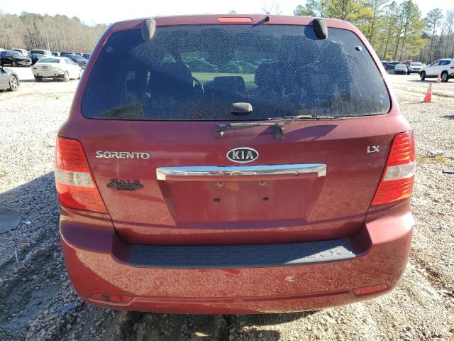 KNDJD736075752456 - 2007 KIA SORENTO EX BURGUNDY photo 6