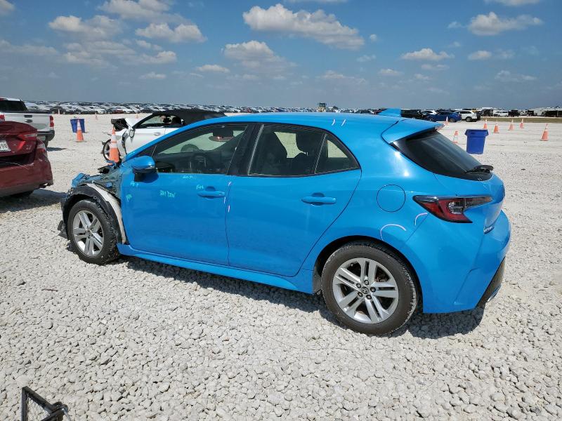 JTNK4RBE1K3008051 - 2019 TOYOTA COROLLA SE Կապույտ լուսանկար 2