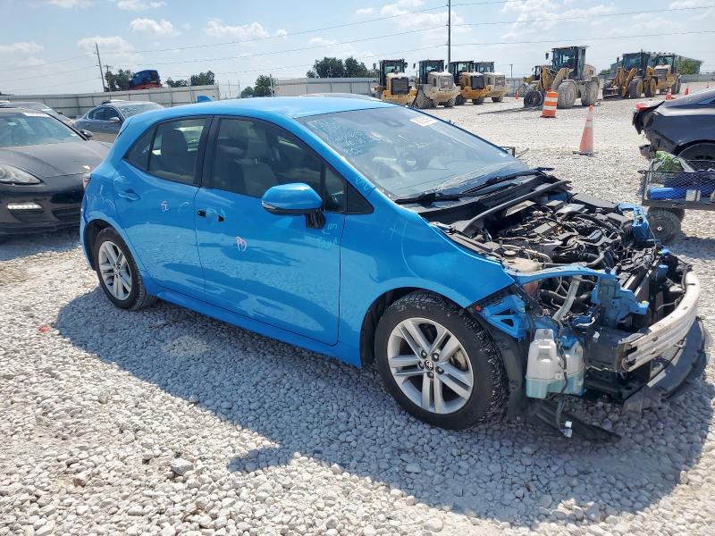 JTNK4RBE1K3008051 - 2019 TOYOTA COROLLA SE Կապույտ լուսանկար 4