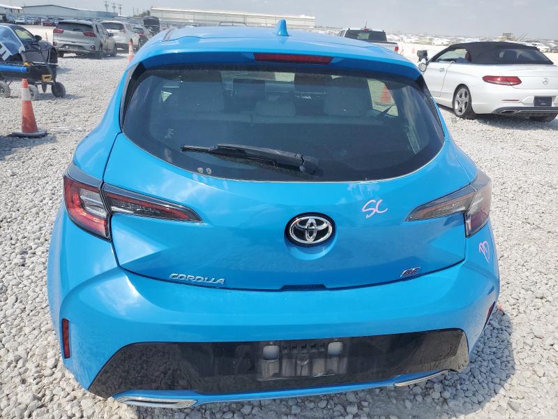 JTNK4RBE1K3008051 - 2019 TOYOTA COROLLA SE Կապույտ լուսանկար 6