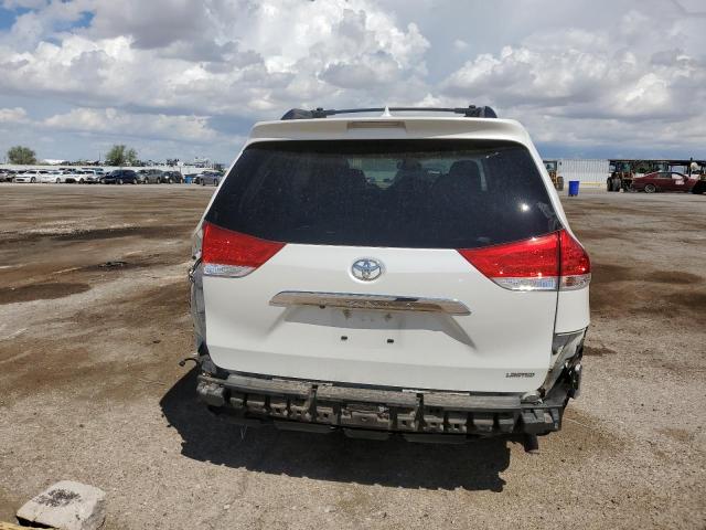 5TDYK3DC2DS301827 - 2013 TOYOTA SIENNA XLE WHITE photo 6