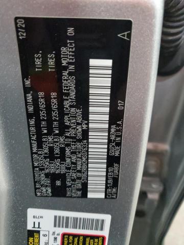 5TDGZRBH2MS076334 - 2021 TOYOTA HIGHLANDER XLE SILVER photo 13