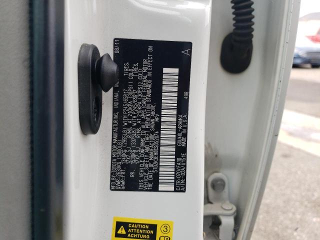 5TDZK3EH8CS052074 - 2012 TOYOTA HIGHLANDER BASE Beyaz fotoğraf 13