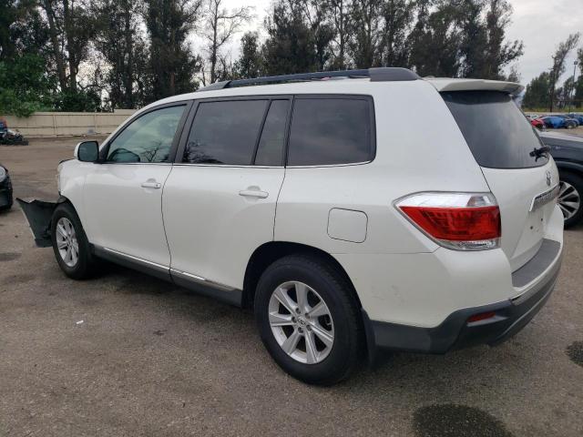 5TDZK3EH8CS052074 - 2012 TOYOTA HIGHLANDER BASE Beyaz fotoğraf 2
