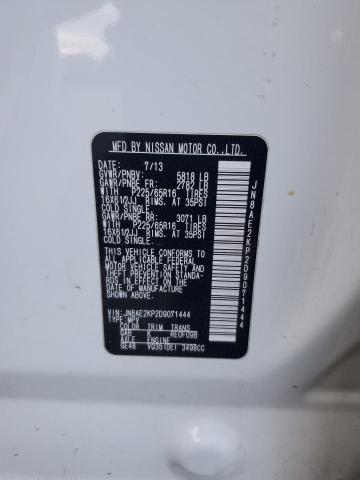 JN8AE2KP2D9071444 - 2013 NISSAN QUEST S Սպիտակ լուսանկար 13