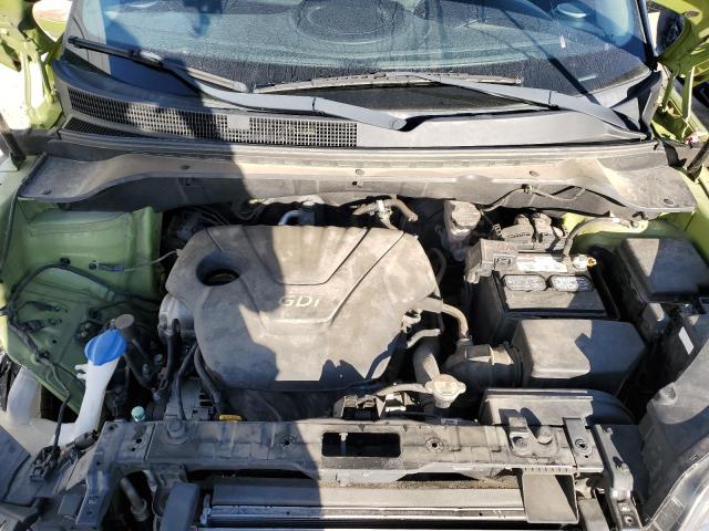 KNDJN2A20E7726795 - 2014 KIA SOUL GREEN photo 11