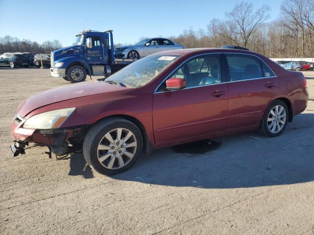 1HGCM66577A080961 - 2007 HONDA ACCORD EX RED photo 1