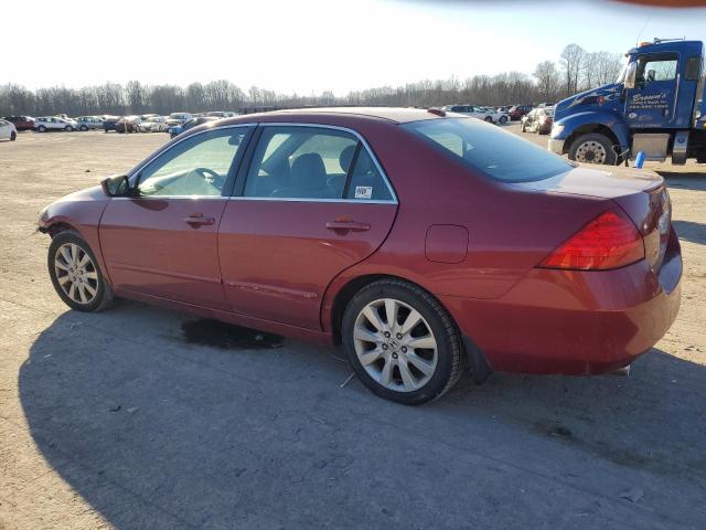 1HGCM66577A080961 - 2007 HONDA ACCORD EX RED photo 2