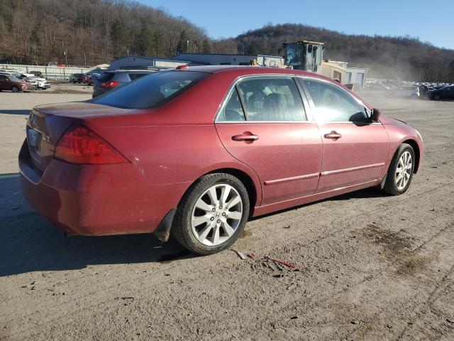 1HGCM66577A080961 - 2007 HONDA ACCORD EX RED photo 3