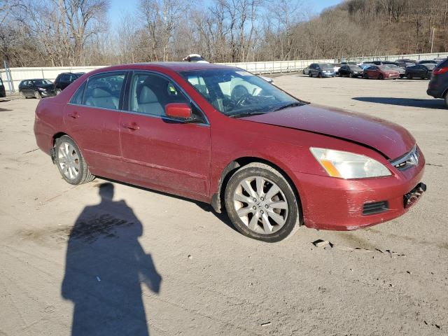 1HGCM66577A080961 - 2007 HONDA ACCORD EX RED photo 4