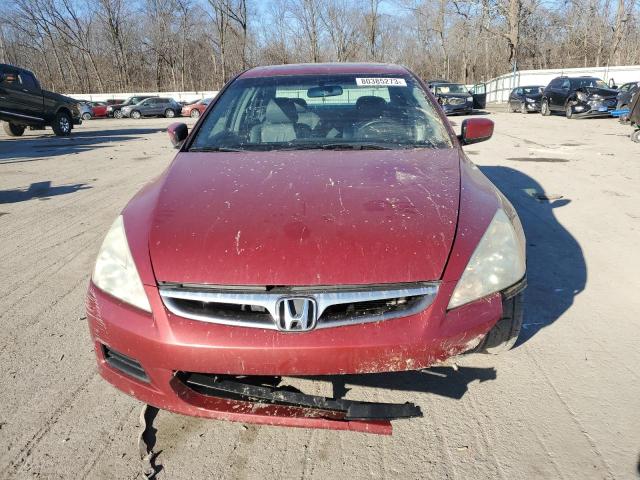 1HGCM66577A080961 - 2007 HONDA ACCORD EX RED photo 5