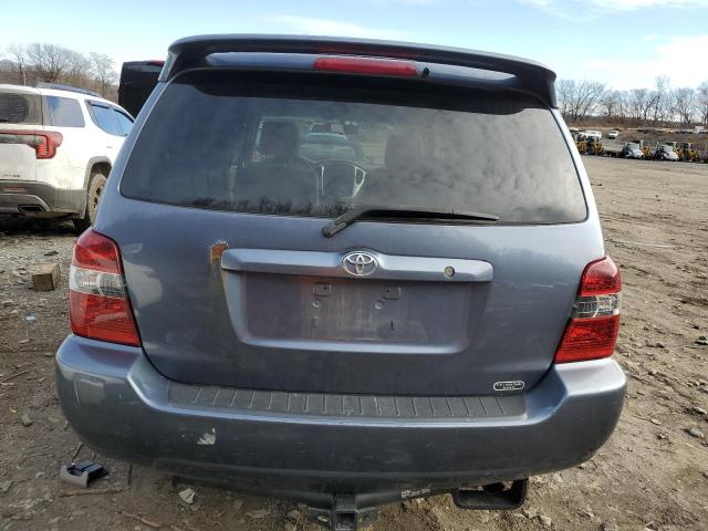 JTEEP21A370208223 - 2007 TOYOTA HIGHLANDER SPORT BLUE photo 6