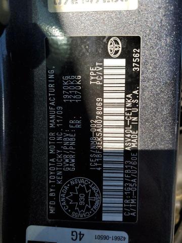 4T1BF3EK5AU078069 - 2010 TOYOTA CAMRY BASE Темно-сірий фото 13