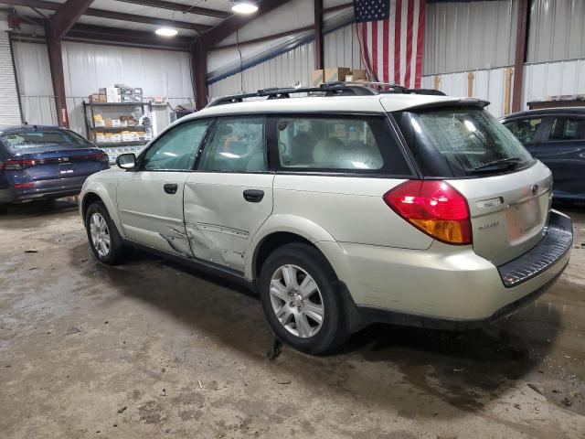 4S4BP61C357346876 - 2005 SUBARU LEGACY OUTBACK 2.5I CREAM photo 2