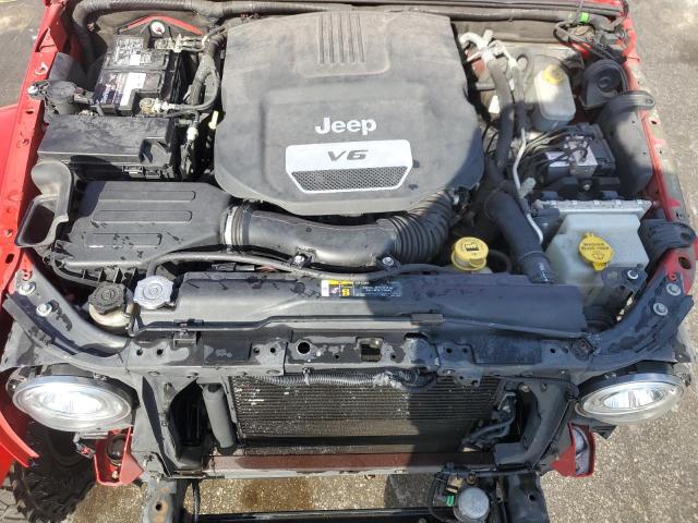 1C4BJWEGXJL935802 - 2018 JEEP WRANGLER U SAHARA RED photo 11