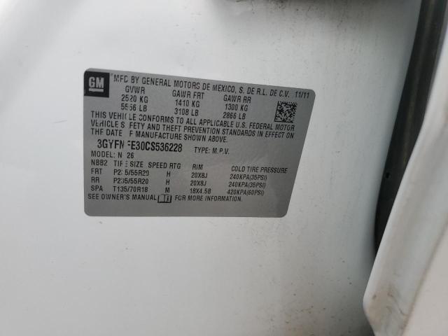 3GYFNFE30CS536228 - 2012 CADILLAC SRX PREMIUM COLLECTION Ақ фото 14