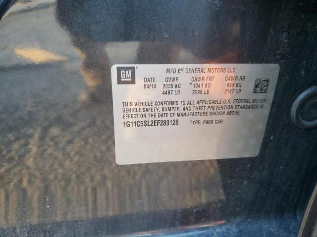 1G11C5SL2EF280128 - 2014 CHEVROLET MALIBU 1LT Сұр фото 12