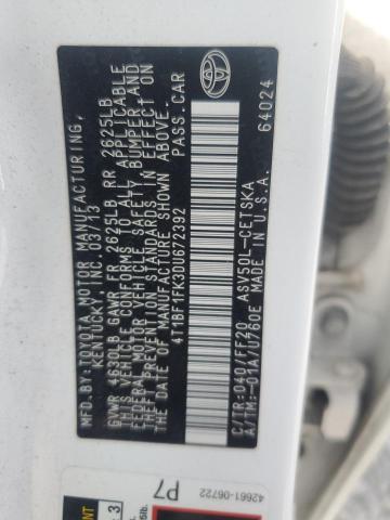 4T1BF1FK3DU672392 - 2013 TOYOTA CAMRY L WHITE photo 13