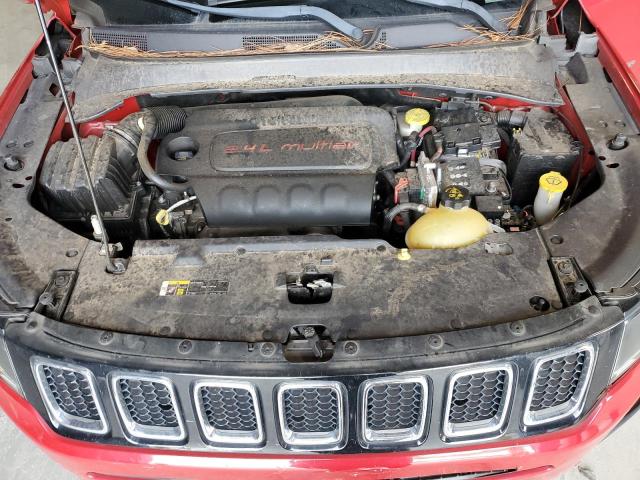 3C4NJCAB5JT420703 - 2018 JEEP COMPASS SPORT RED photo 12