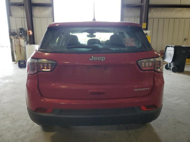 3C4NJCAB5JT420703 - 2018 JEEP COMPASS SPORT RED photo 6