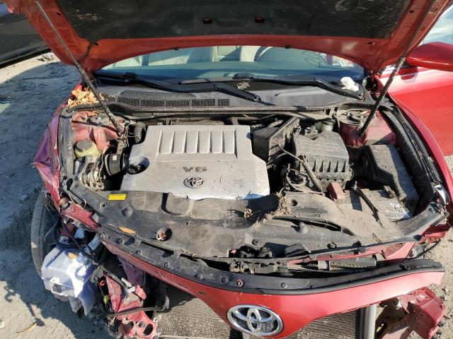 4T1BK3EK6AU113116 - 2010 TOYOTA CAMRY SE RED photo 11