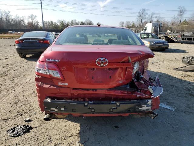 4T1BK3EK6AU113116 - 2010 TOYOTA CAMRY SE RED photo 6