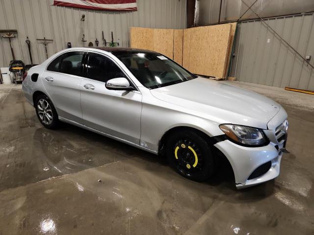 55SWF4KB1GU147341 - 2016 MERCEDES-BENZ C 300 4MATIC SILVER photo 4