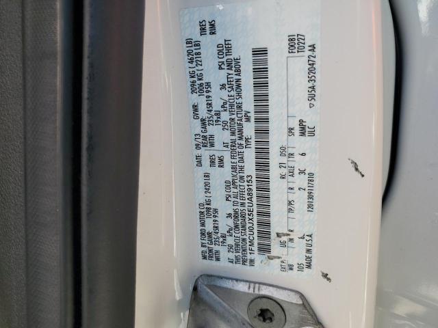 1FMCU0JX5EUA89153 - 2014 FORD ESCAPE TITANIUM WHITE photo 13