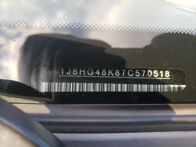 1J8HG48K87C570518 - 2007 JEEP COMMANDER 银色 照片 13