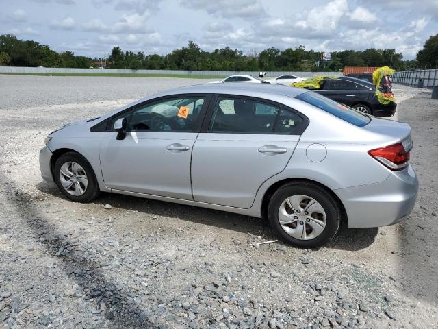 19XFB2F55DE089581 - 2013 HONDA CIVIC LX SILVER photo 2