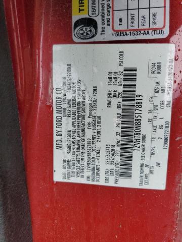 1ZVHT80N885178819 - 2016 FORD MUSTANG RED photo 12