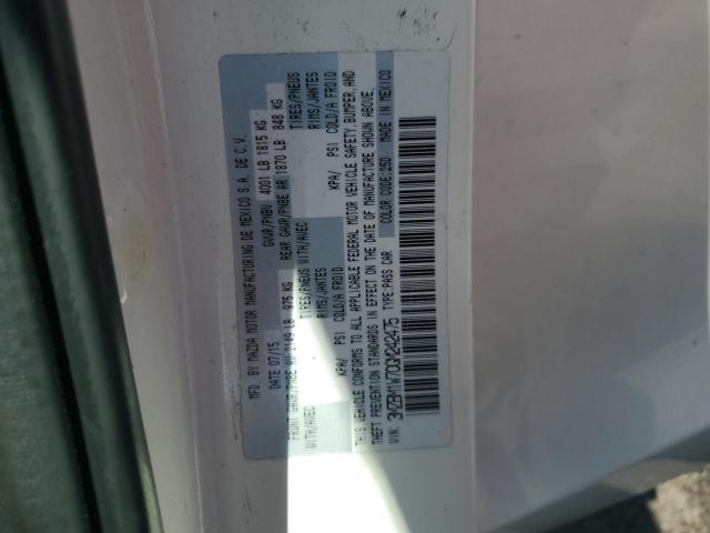 3MZBM1W70GM242475 - 2016 MAZDA 3 TOURING WHITE photo 12