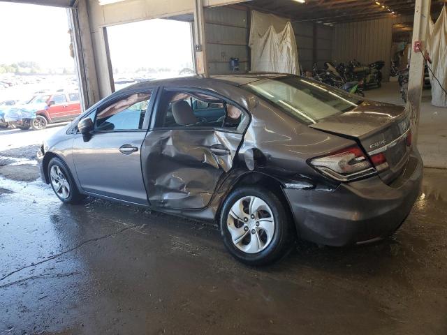 19XFB2F5XEE015204 - 2014 HONDA CIVIC LX ნაცრისფერი ფოტო 2