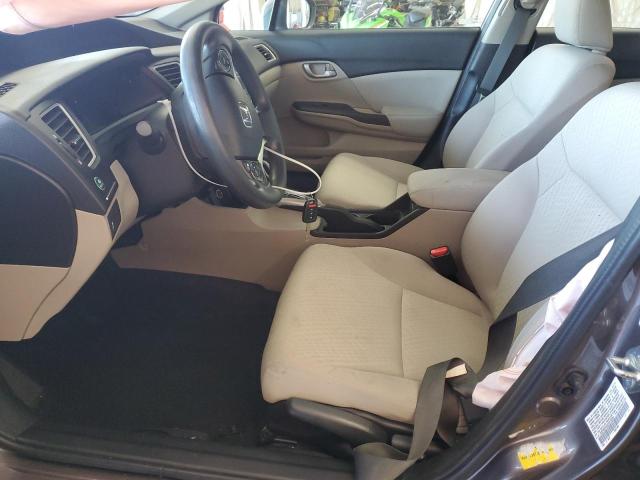 19XFB2F5XEE015204 - 2014 HONDA CIVIC LX ნაცრისფერი ფოტო 7