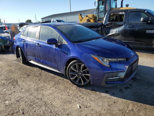 5YFB4RBE4LP003682 - 2020 TOYOTA COROLLA SE 蓝色 照片 4