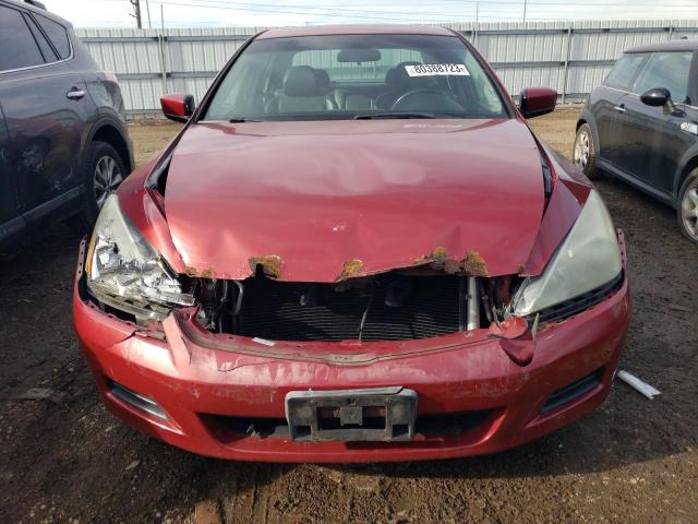 1HGCM56847A089329 - 2007 HONDA ACCORD EX RED photo 5