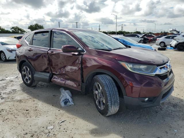 7FARW1H56KE004140 - 2019 HONDA CR-V EX BURGUNDY photo 4