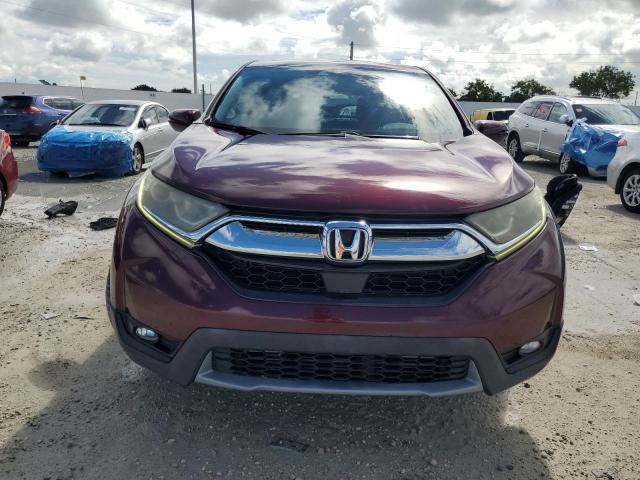 7FARW1H56KE004140 - 2019 HONDA CR-V EX BURGUNDY photo 5