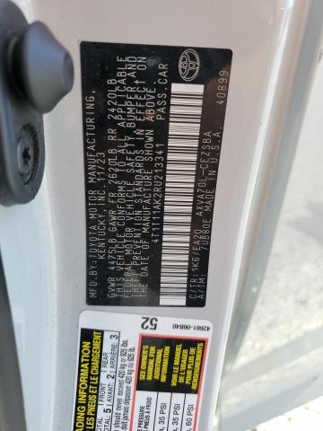 4T1T11AK2RU213341 - 2024 TOYOTA CAMRY SE NIGHT SHADE WHITE photo 12