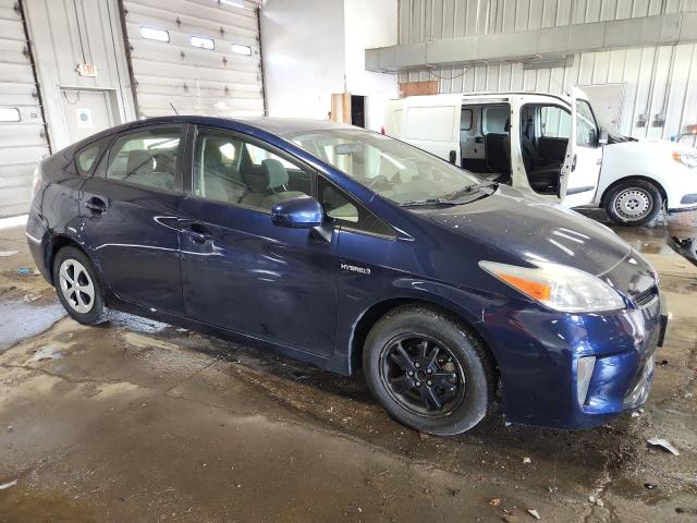 JTDKN3DU0C1508119 - 2012 TOYOTA PRIUS BLUE photo 4