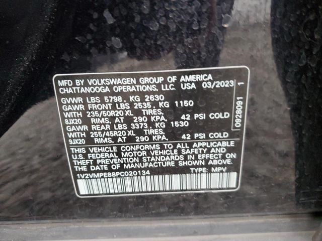 1V2VMPE88PC020134 - 2023 VOLKSWAGEN ID.4 PRO S 黑色 照片 13