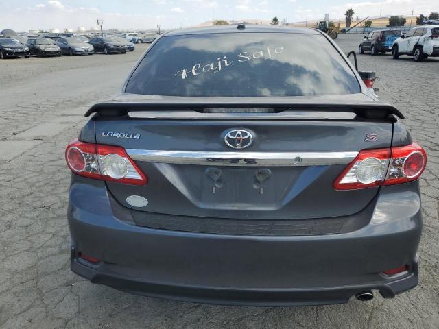 2T1BU4EE8DC021182 - 2013 TOYOTA COROLLA BASE Մոխրագույն լուսանկար 6