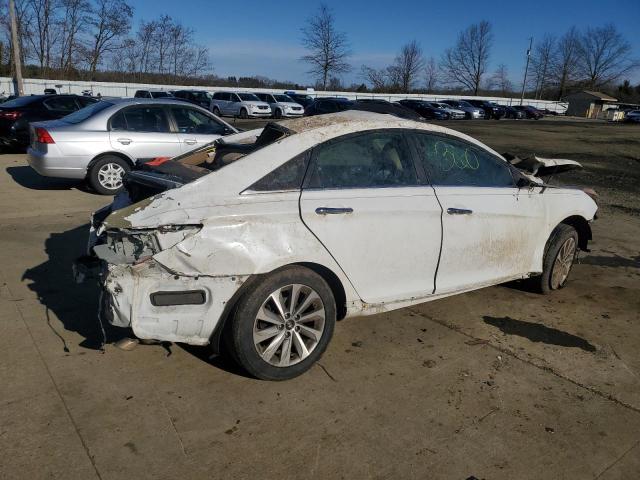 5NPEC4AC3EH872955 - 2014 HYUNDAI SONATA SE WHITE photo 3