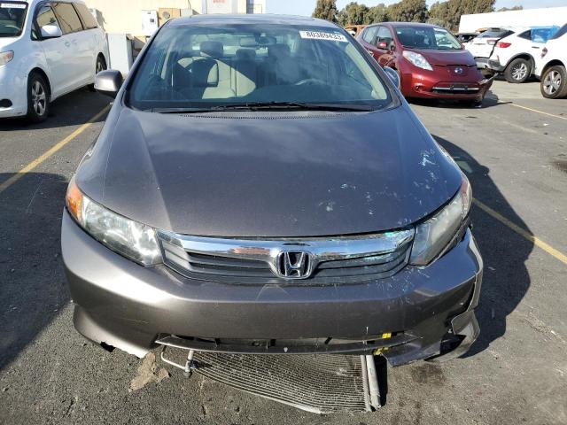 2HGFB2F8XCH555018 - 2012 HONDA CIVIC EX GRAY photo 5