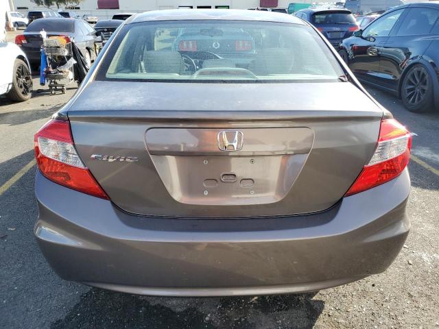 2HGFB2F8XCH555018 - 2012 HONDA CIVIC EX GRAY photo 6